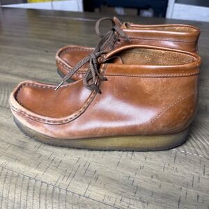 Clarks Originals Wallabees Men's Brown Leather Chukka Boots 7M‎